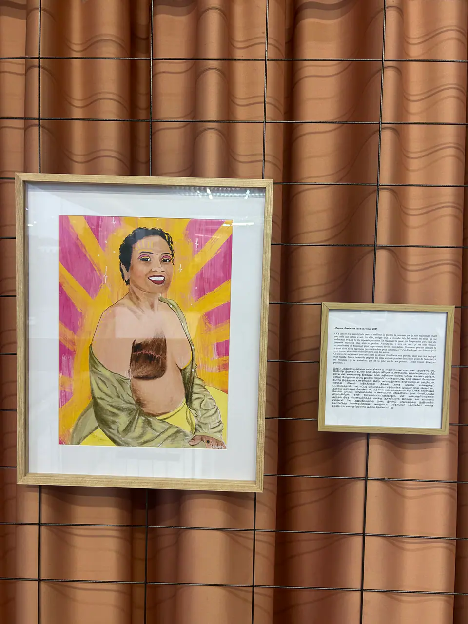 Portrait coloré de l’exposition « Udalin Payanam : Engal Kuralkal »